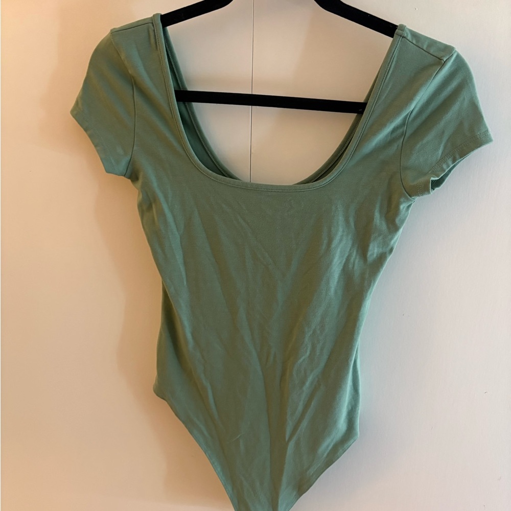 American Eagle Outfitters Sage Green Bodysuit